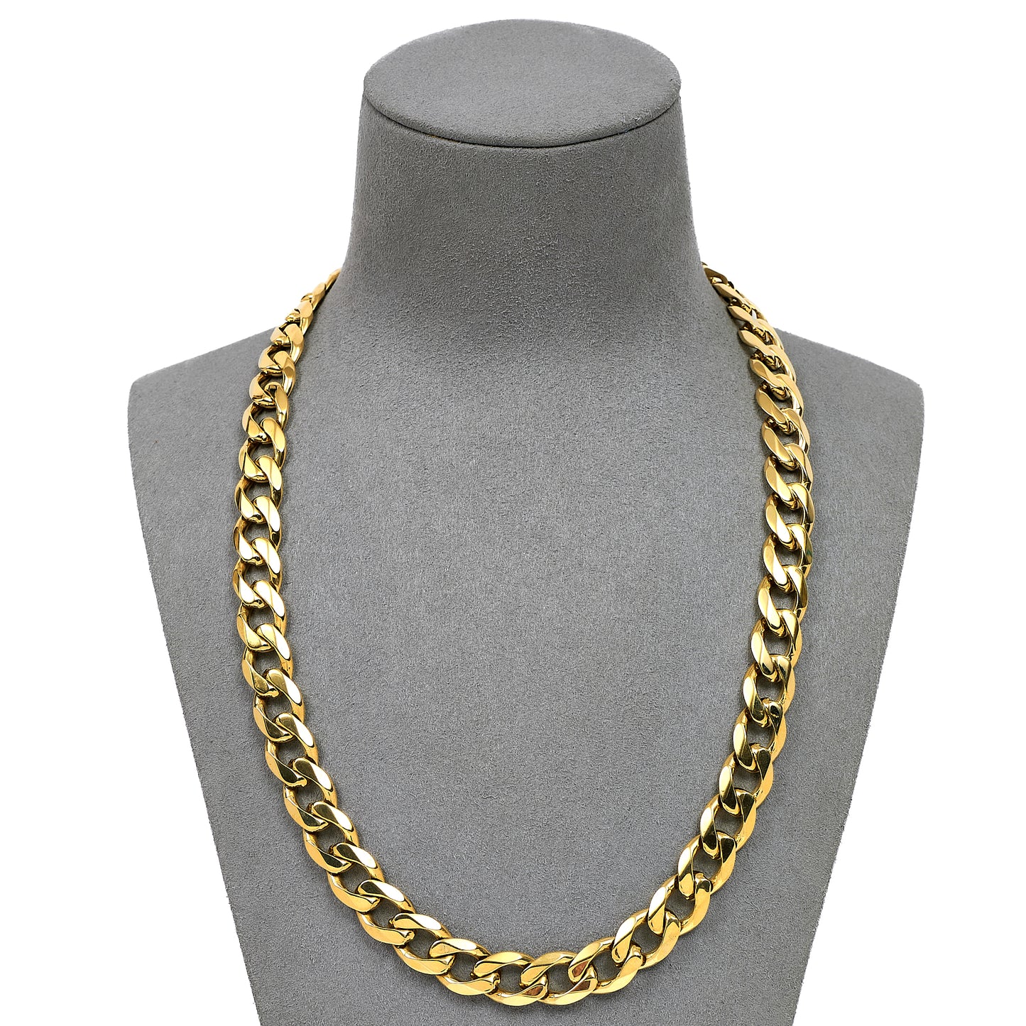 Pre-Owned 9ct Gold Curb Chain Necklace 20 Inch