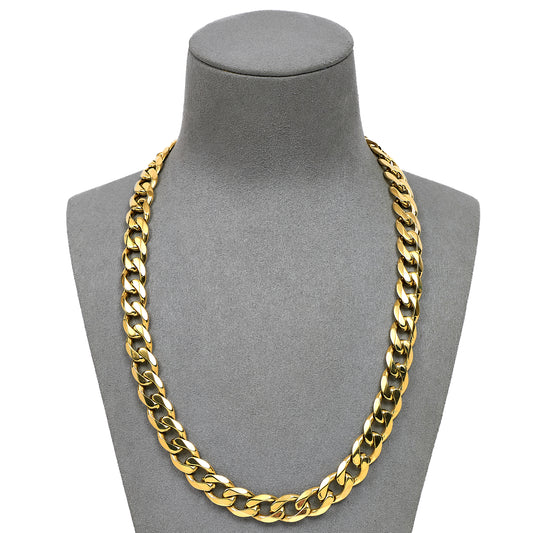 Pre-Owned 9ct Gold Curb Chain Necklace 20 Inch