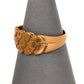 Pre-Owned 18ct Gold Bark Design Ring Size O
