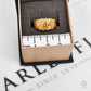 Pre-Owned 18ct Gold Bark Design Ring Size O