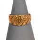 Pre-Owned 18ct Gold Bark Design Ring Size O