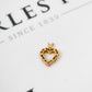 Pre-Owned 9ct Gold Sapphire & CZ Heart Pendant