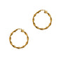 Pre-Owned 9ct Gold Twist Creole Hoop Earrings
