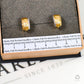 Pre-Owned 18ct Gold Tricolor Patterned Hinged Earrings