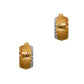 Pre-Owned 18ct Gold Tricolor Patterned Hinged Earrings