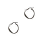 Pre-Owned 9ct White Gold Wavy Creole Hoop Earrings