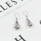 Pre-Owned 9ct White Gold Bomber Drop Earrings