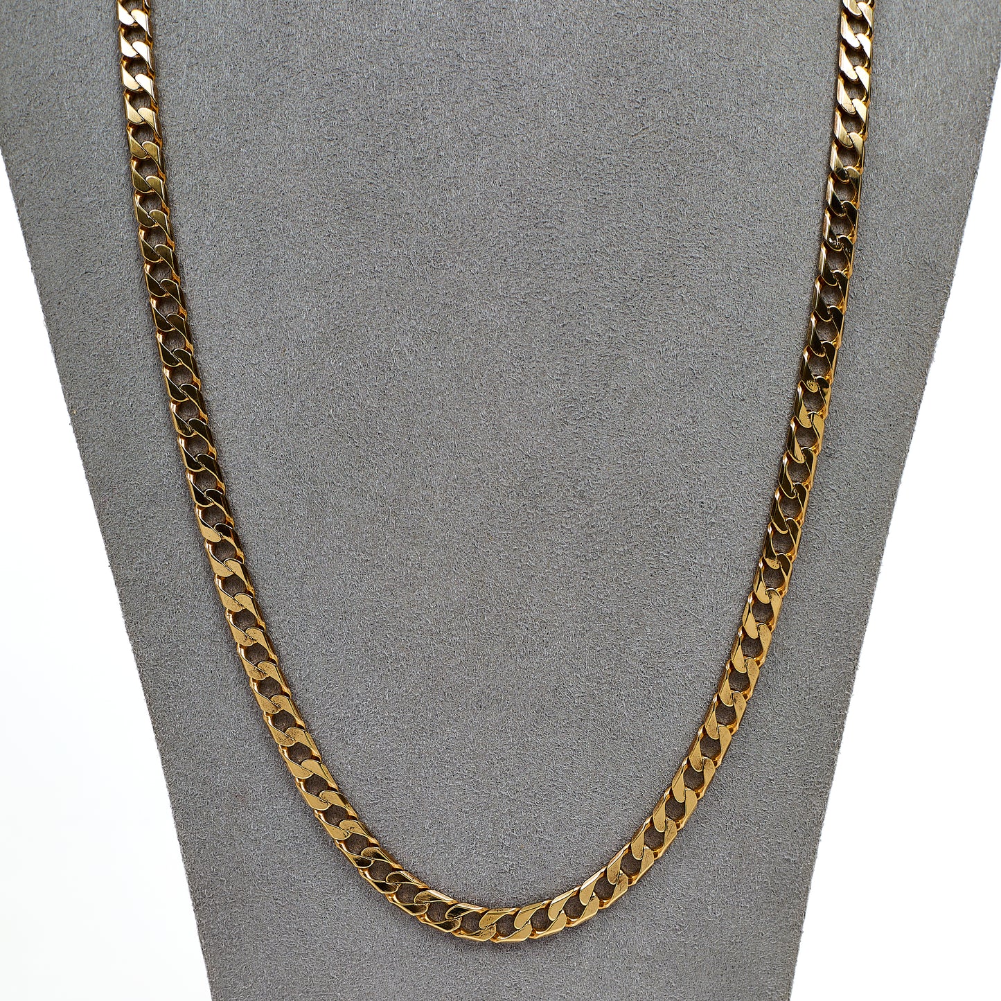 Pre-Owned 9ct Gold Curb Chain Necklace 24 Inch