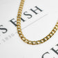 Pre-Owned 9ct Gold Curb Chain Necklace 24 Inch