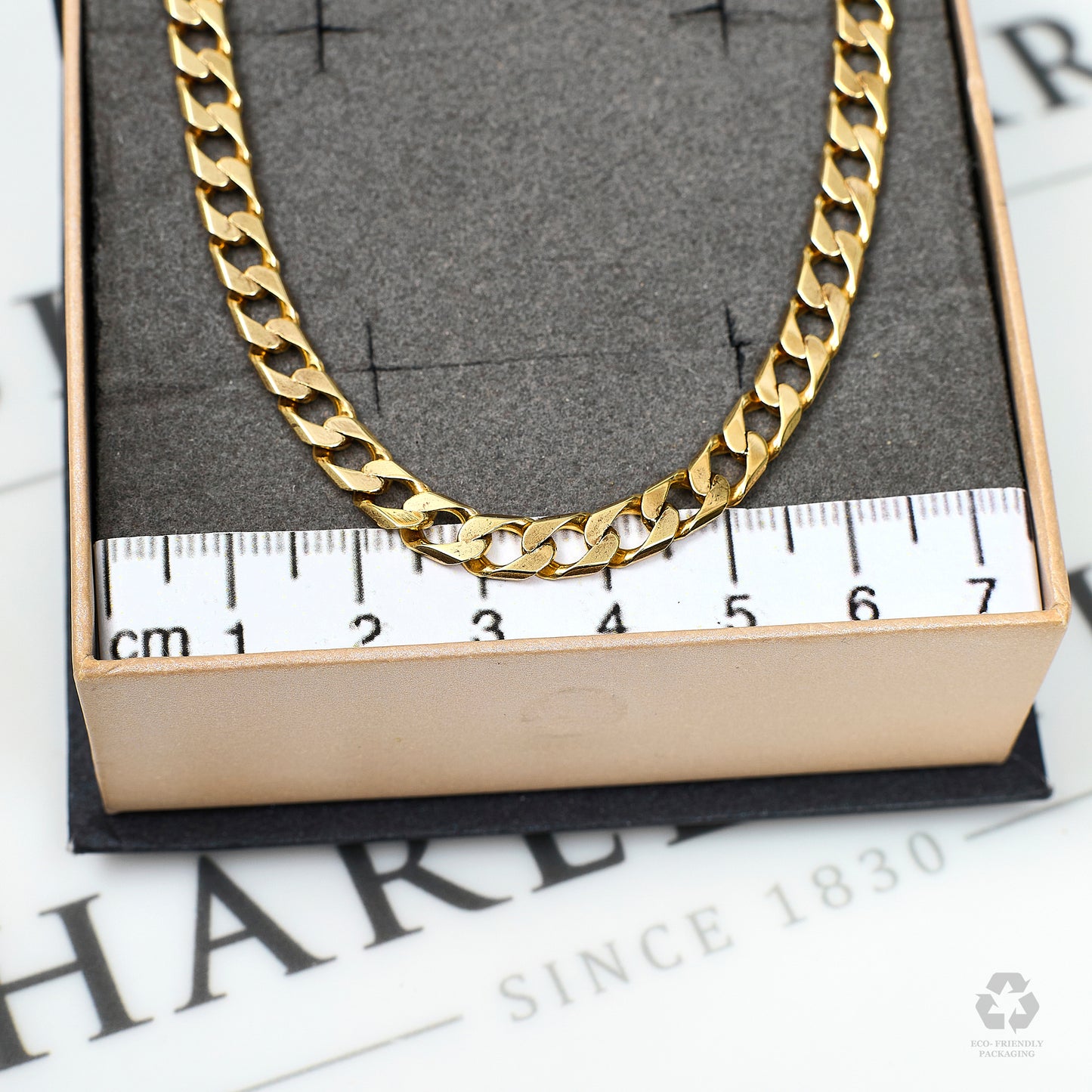 Pre-Owned 9ct Gold Curb Chain Necklace 24 Inch