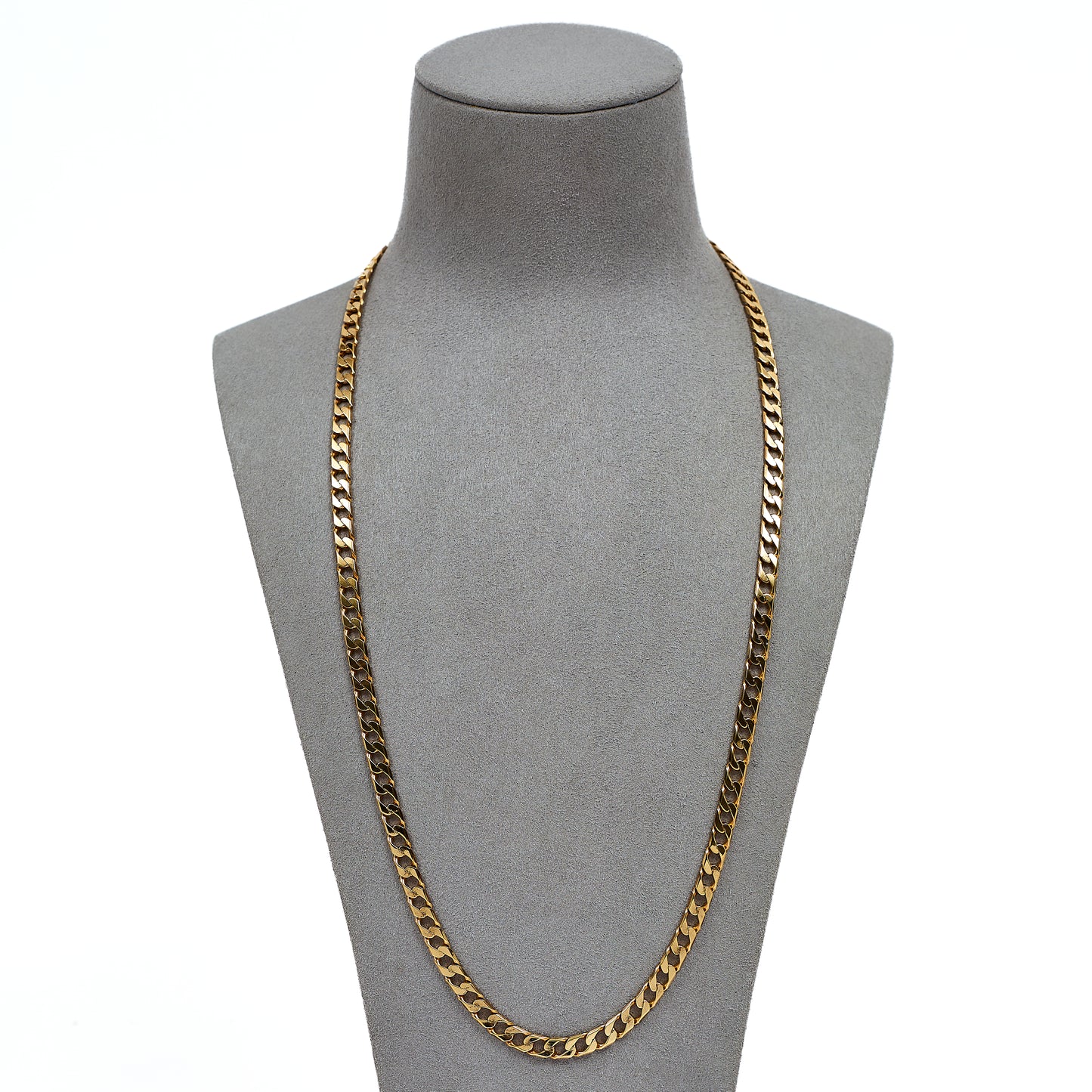 Pre-Owned 9ct Gold Curb Chain Necklace 24 Inch