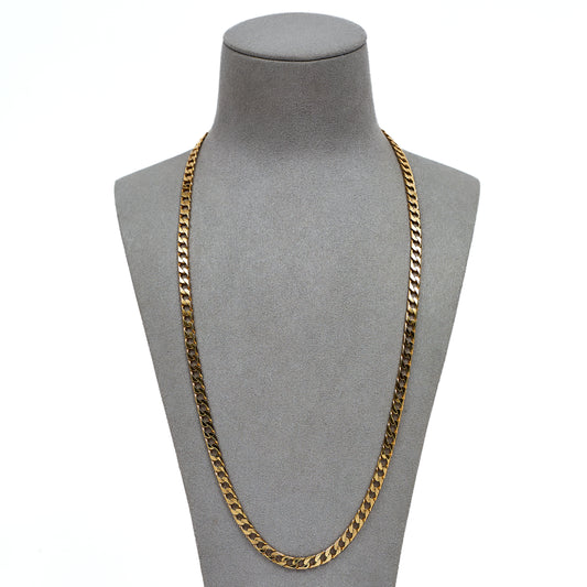 Pre-Owned 9ct Gold Curb Chain Necklace 24 Inch