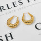 Pre-Owned 9ct Gold Creole Hoop Earrings