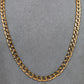 Pre-Owned 9ct Gold Hexagon Shaped Link Necklace 18 Inch
