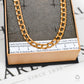 Pre-Owned 9ct Gold Hexagon Shaped Link Necklace 18 Inch
