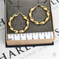 Pre-Owned 9ct Gold Twist Creole Hoop Earrings