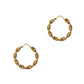 Pre-Owned 9ct Gold Twist Creole Hoop Earrings