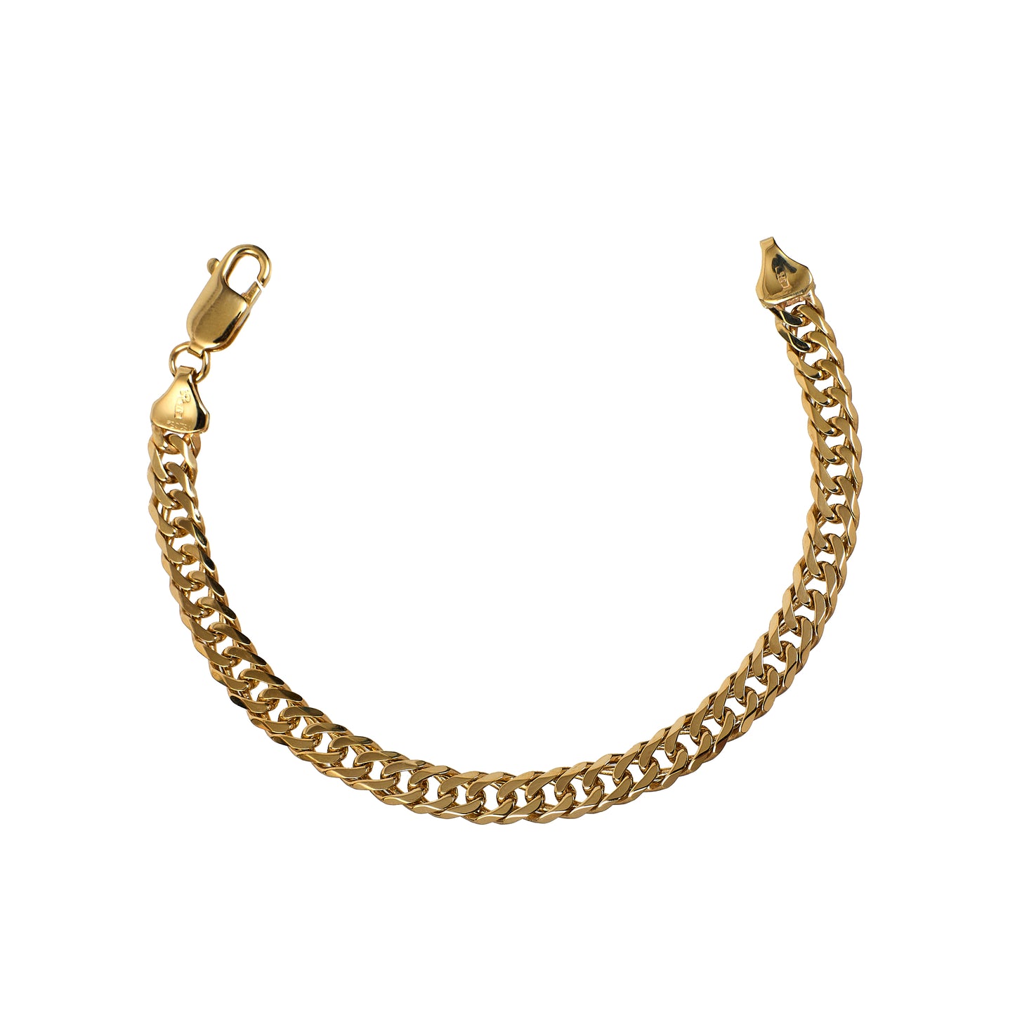 Pre-Owned 9ct Gold Curb Chain Bracelet 7.5 Inch