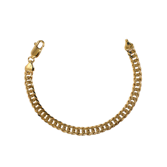 Pre-Owned 9ct Gold Curb Chain Bracelet 7.5 Inch