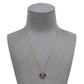 Pre-Owned 18ct Gold Multicolour CZ Butterfly Pendant & Chain