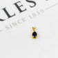 Pre-Owned 18ct Gold Oval Sapphire & Diamond Pendant Petite
