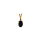 Pre-Owned 18ct Gold Oval Sapphire & Diamond Pendant Petite