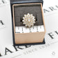 Pre-Owned 9ct Gold CZ Cluster Ring Size Q