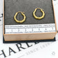 Pre-Owned 9ct Gold Bamboo Creole Hoop Earrings