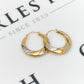 Pre-Owned 9ct Gold 2 Tone Creole Hoop Earrings