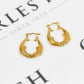 Pre-Owned 9ct Gold Dolphin Creole Hoop Earrings
