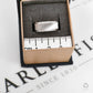 Pre-Owned 18ct White Gold Patterned Band Ring Size N