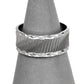 Pre-Owned 18ct White Gold Patterned Band Ring Size N