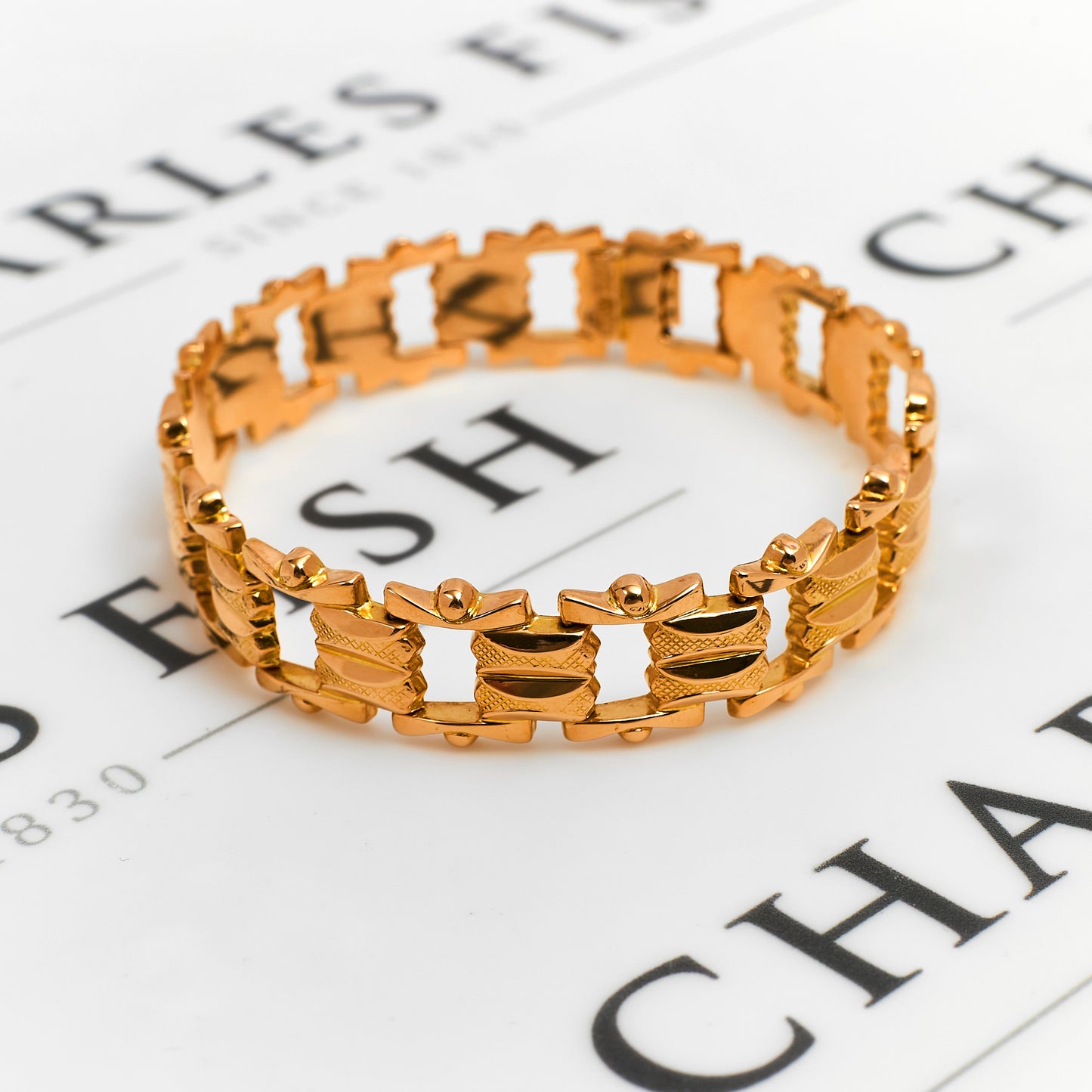 Pre-Owned 18ct Gold Chain Bracelet 8 Inch