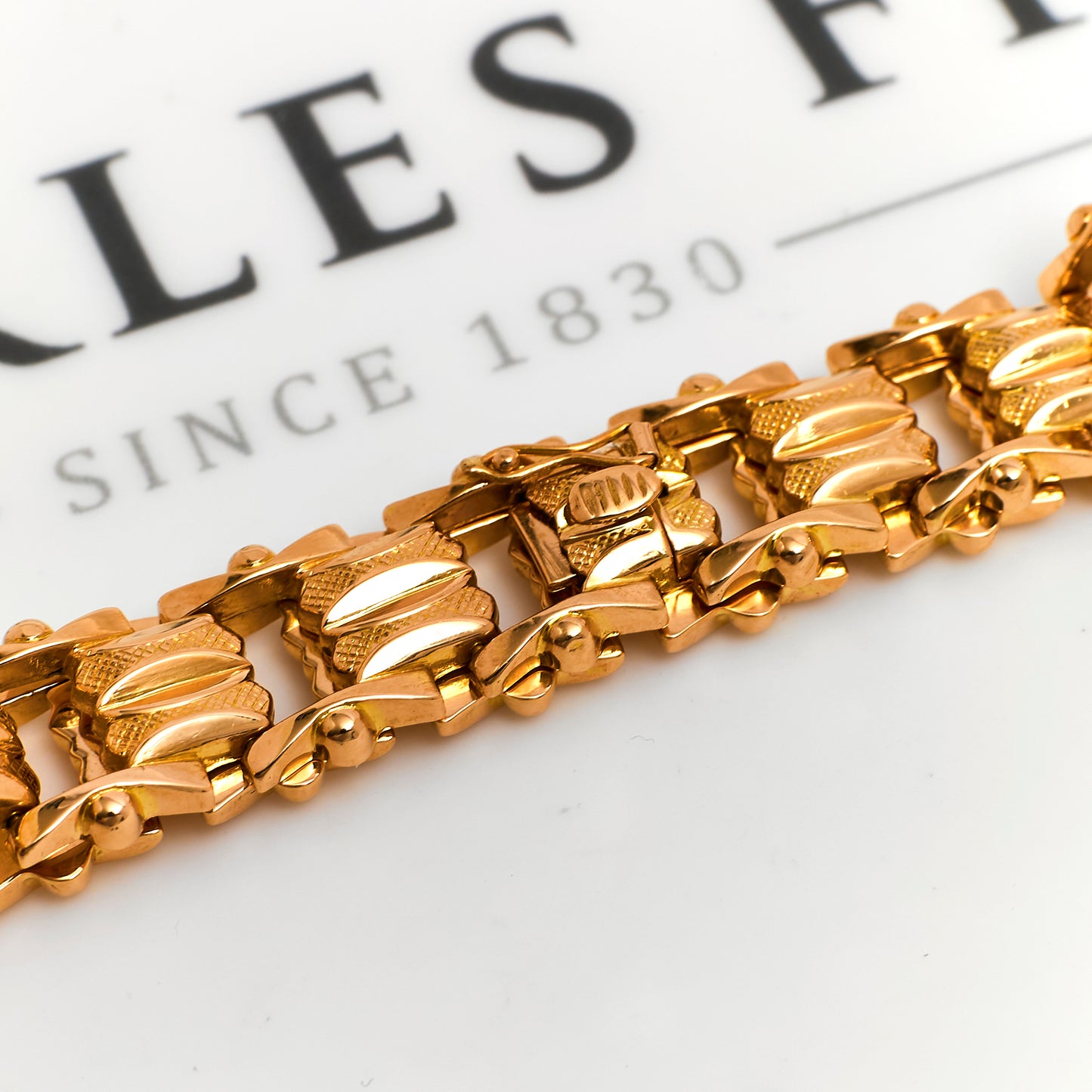Pre-Owned 18ct Gold Chain Bracelet 8 Inch