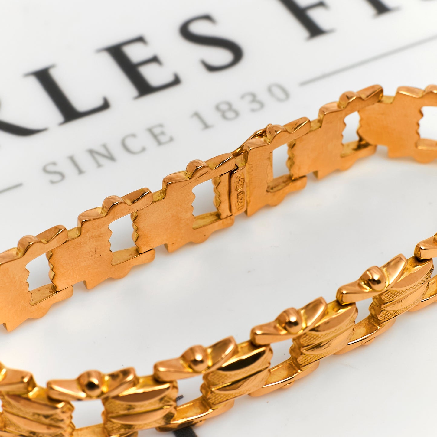 Pre-Owned 18ct Gold Chain Bracelet 8 Inch