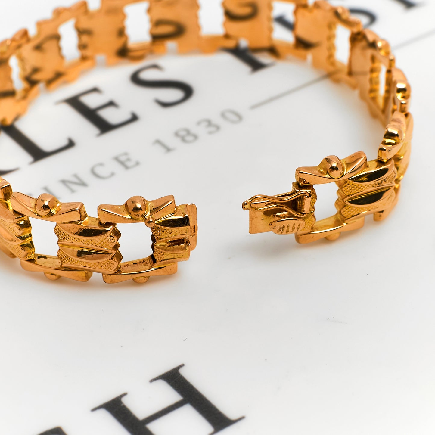 Pre-Owned 18ct Gold Chain Bracelet 8 Inch