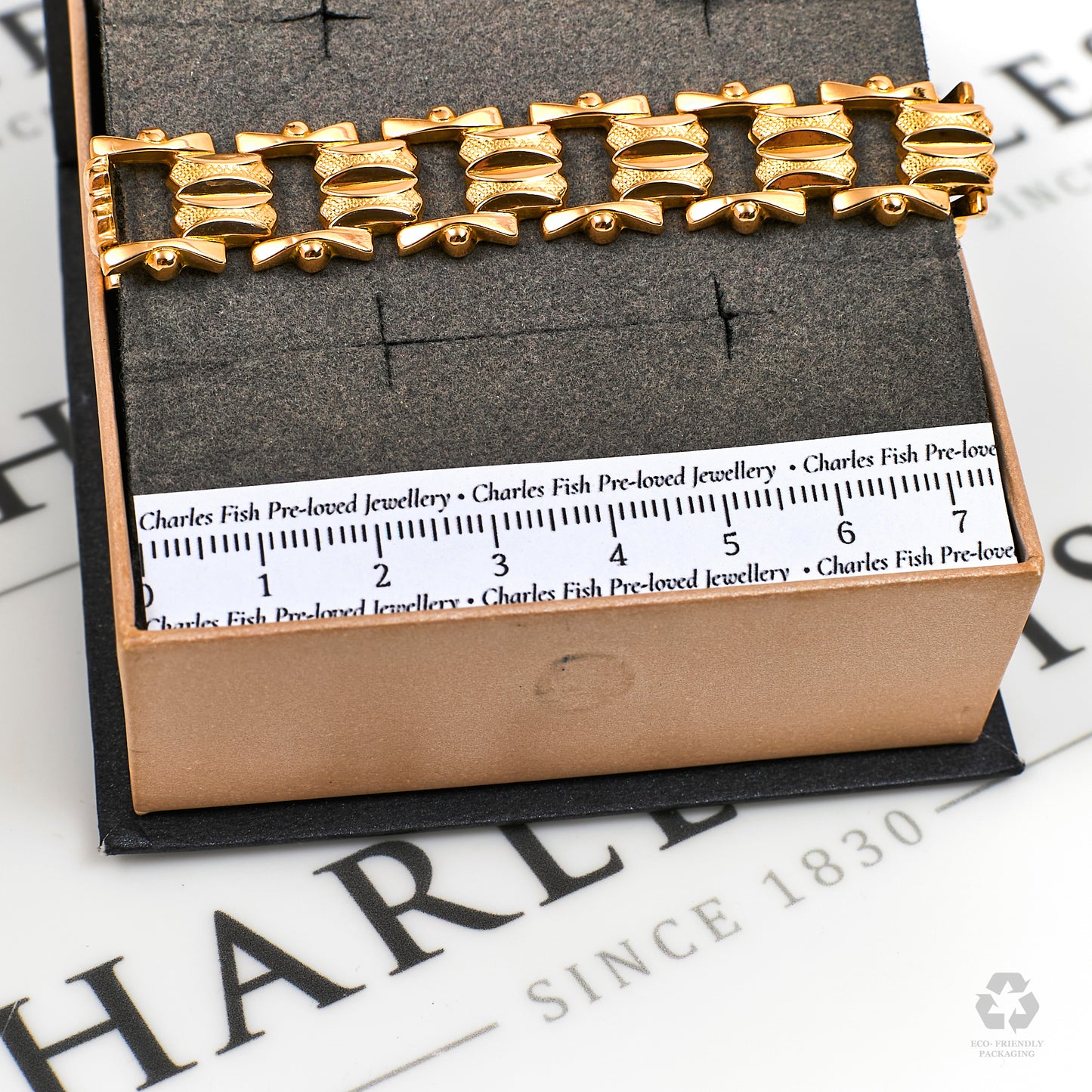 Pre-Owned 18ct Gold Chain Bracelet 8 Inch