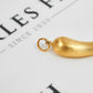 Pre-Owned 9ct Gold Horn Of Life Pendant Satin Finish