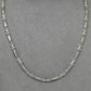 Pre-Owned 18ct White Gold Bar Link Necklace 17 Inch