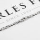 Pre-Owned 18ct White Gold Bar Link Necklace 17 Inch