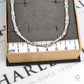 Pre-Owned 18ct White Gold Bar Link Necklace 17 Inch