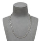 Pre-Owned 18ct White Gold Bar Link Necklace 17 Inch