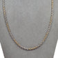Pre-Owned 9ct Gold 2 Tone Rope Chain Necklace 20 Inch