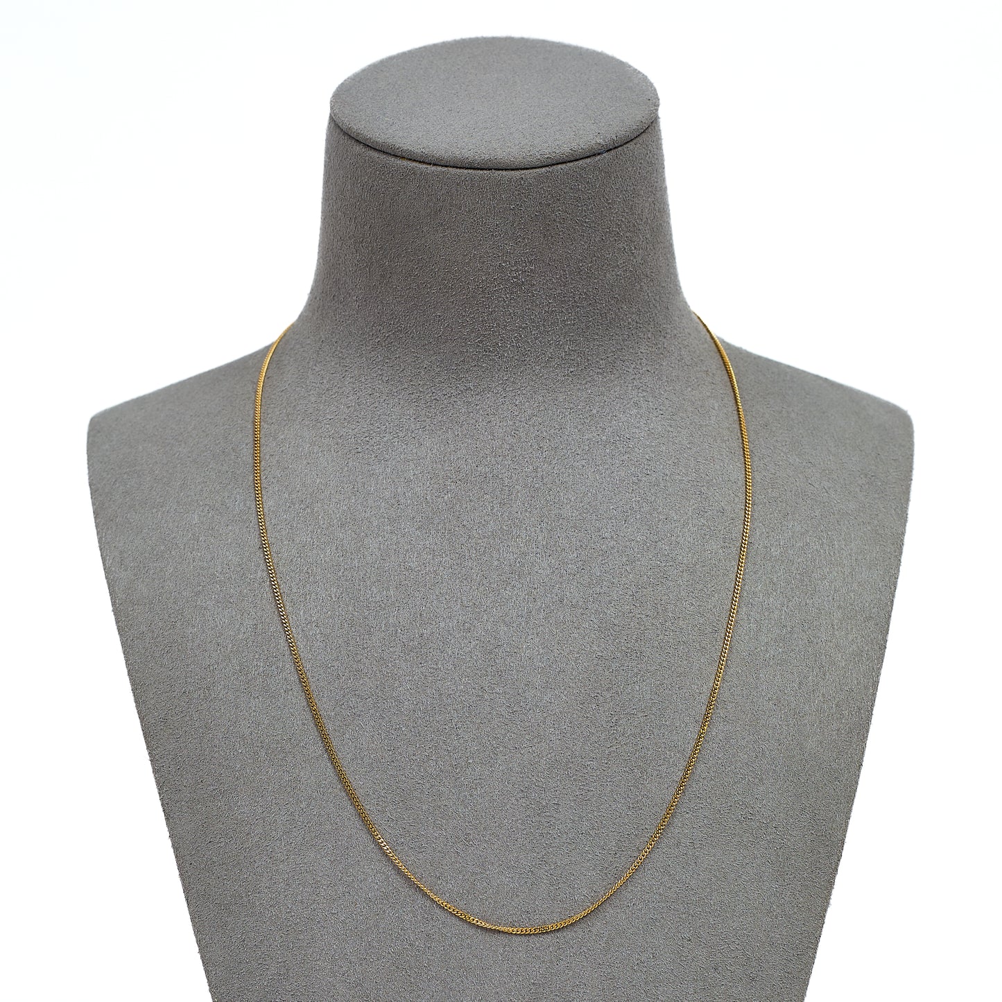 Pre-Owned 9ct Gold Curb Chain Necklace 18 Inch