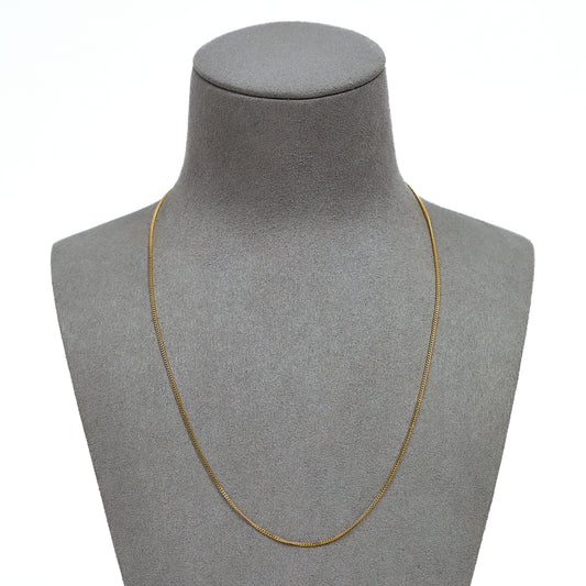 Pre-Owned 9ct Gold Curb Chain Necklace 18 Inch