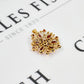 Pre-Owned 9ct Gold Garnet & Diamond Cluster Brooch