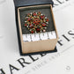 Pre-Owned 9ct Gold Garnet & Diamond Cluster Brooch