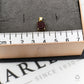 Pre-Owned 9ct Gold Rectangle Garnet Pendant