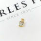 Pre-Owned 9ct Gold Rectangle Quartz Pendant Petite