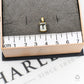 Pre-Owned 9ct Gold Rectangle Quartz Pendant Petite